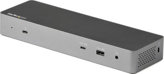 StarTech USB-C / USB-A Docking Station mit 4K PD Ethernet Gray (TB3CDK2DHUE)