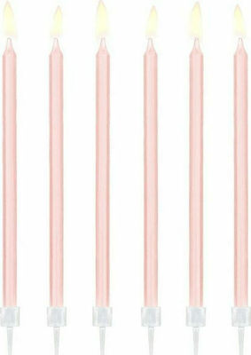 Birthday Candle Regular in Pink Color 12pcs SCD-2-081J