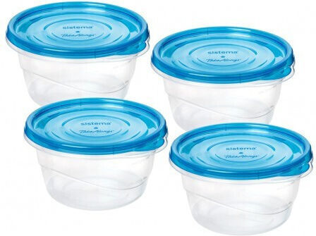Sistema Take Alongs Transparent 4 Pieces Lunch Boxes