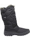 Anatomic Synthetic Leather Snow Boots with Fur Antartica Black