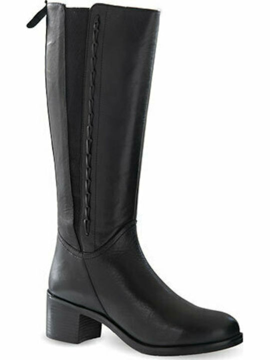 WIKERS LEATHER BOOTS A-62237 BLACK