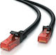 Powertech U/UTP Cat.6 (Gigabit) Καλώδιο Δικτύου Ethernet 10m Μαύρο