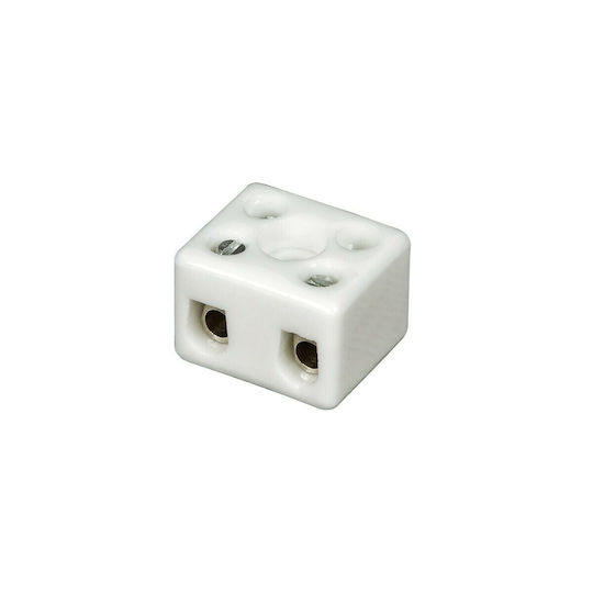 VK Lighting Κλέμα Πορσελάνης 2 θέσεων (41131-003639) 1τμχ