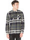 Long-sleeved Flannel Shirt Checked Blue