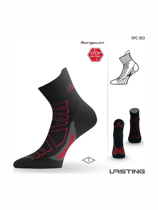 Lasting Trekkingsocken Schwarz 1 Paar