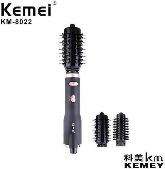 Kemei Electric Brush with Air for Straightening and Curls 1000W