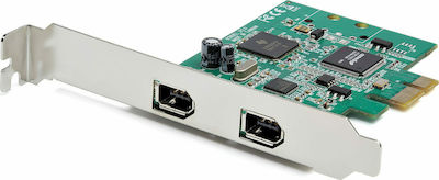StarTech Card de control PCIe cu 2 porturi Firewire 400