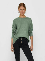 Only 15173800 Women's Long Sleeve Knitting Sweater Balsam Green