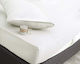 Rythmos Protective Cover Set with Pillowcase Single with Skirt Essential White 100x200+20cm