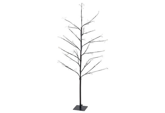 cu lumină LED Decorațiune de Crăciun Metalic Brad Aspect natural 240cm. Exterior Electrică Maro
