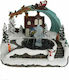 Christmas Illuminated Decorative Village Christmas Scene Angel 25.5x20x19cm.