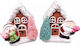 AGC Christmas Illuminated Decorative House 12.8x11.5cm. (Μiscellaneous Colors)