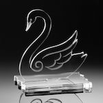 Christening Favor with Decoration Swan Swan