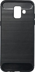 Forcell Carbon Plastic Back Cover Black (Galaxy A6 2018)