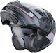 Caberg Duke Tour Flip-Up Helmet with Sun Visor ECE 22.05 1550gr Black/Pink/Anthracite Matt CAB000KRA533