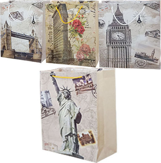 Marhome City Paper Gift Bag for Gift 28x9x34cm (Various Designs or Colors)