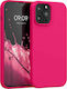 KWmobile Rubberized TPU Back Cover Silicone Neon Pink (iPhone 13 Pro Max)