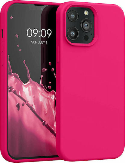 KWmobile Rubberized TPU Back Cover Silicone Neon Pink (iPhone 13 Pro Max)