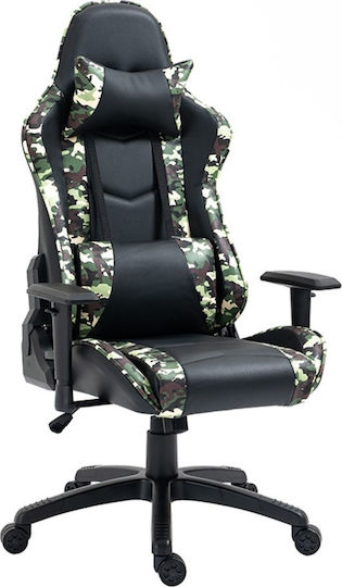 Zita Plus A6350 Artificial Leather Gaming Chair Army