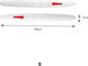 Autoline Protective Door Guards for Car Bumpers 49cm x 5cm 2pcs White
