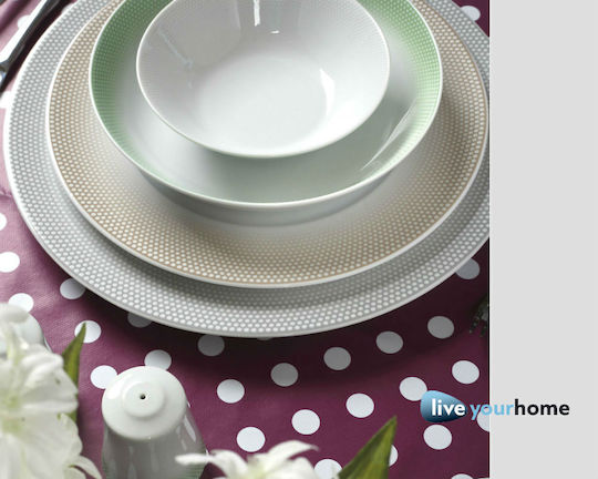 Cryspo Trio Bonito Beige Porcelain Dinnerware Set 20pcs