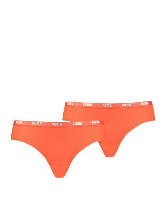 PUMA Βαμβακερά Γυναικεία Brazil 2Pack Πορτοκαλί
