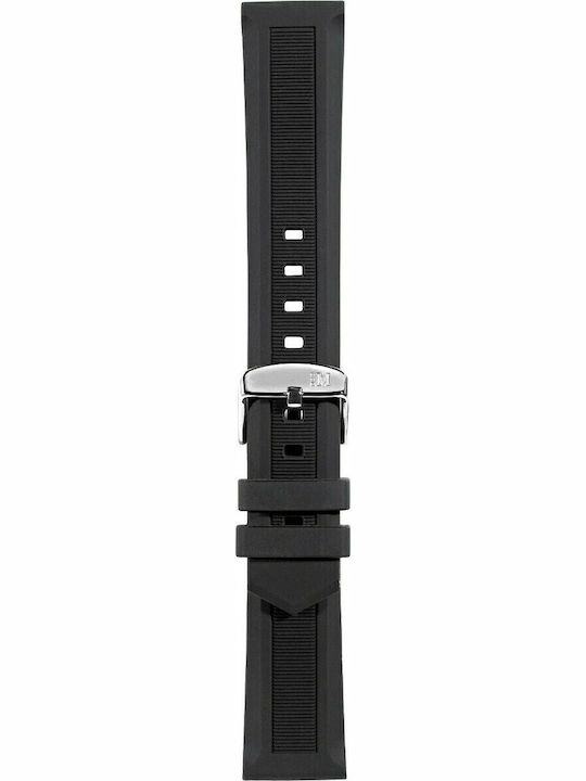 Morellato Acre Gummi-Armband Schwarz 22mm