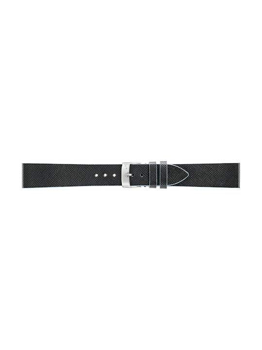 Morellato Zante Leather Strap Black 20mm