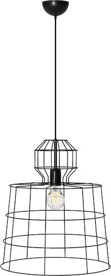 Alphab2b Pendant Light Black Grid with Socket E27 40x103cm