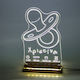 World of Wood Led Kids Decorative Lamp Pacifier Transparent