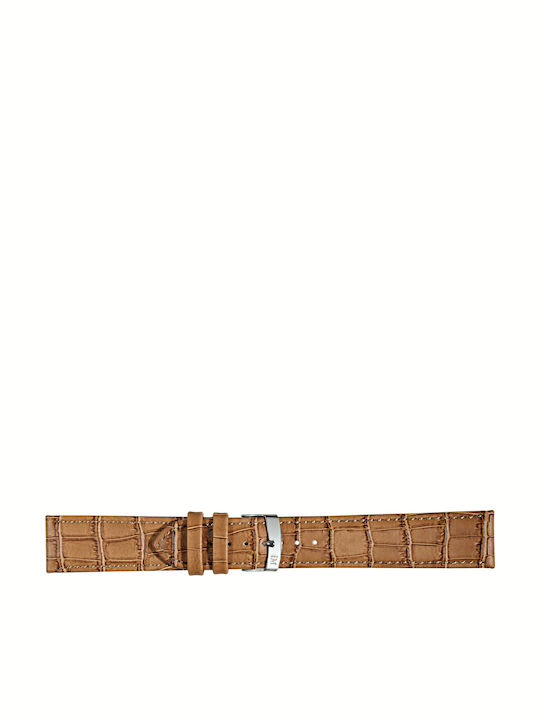 Morellato Juke Δερμάτινο Λουράκι Καφέ 22mm