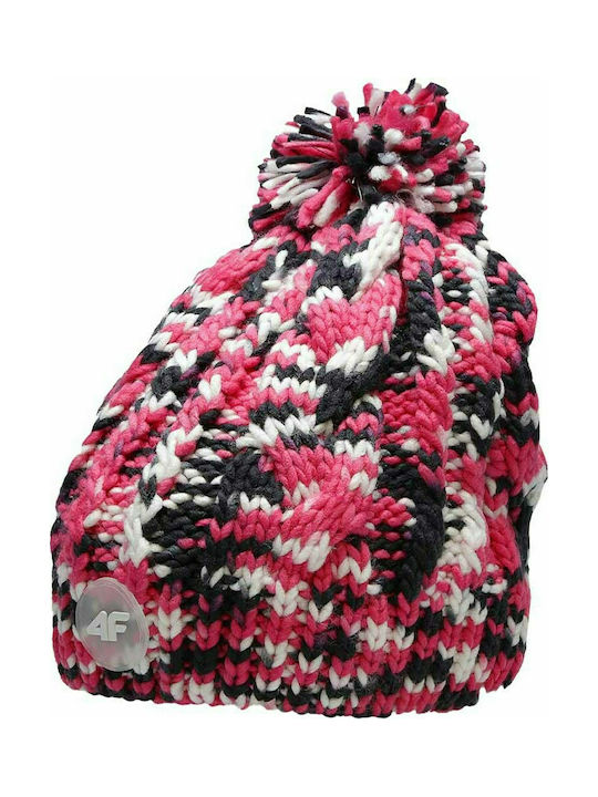 4F Kids Beanie Knitted Pink