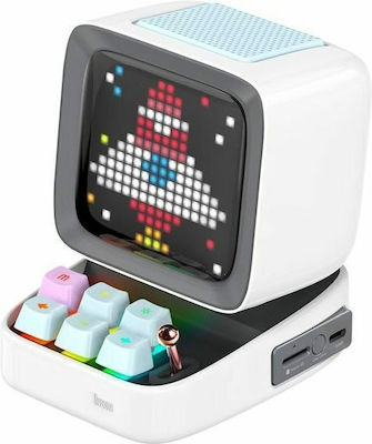 Divoom Ditoo Plus Ηχείο Bluetooth 10W με Διάρκεια Μπαταρίας έως 8 ώρες Λευκό