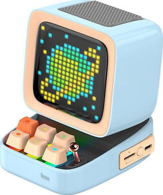 Divoom Ditoo Plus Ηχείο Bluetooth 10W με Διάρκεια Μπαταρίας έως 8 ώρες Μπλε