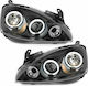 Sonar Μπροστινά Φανάρια Angel Eyes για Opel Corsa C 2001-2006 01-06 2τμχ