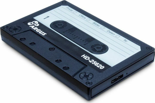 Inter-Tech HD-25620 Твърд диск кутия 2.5" SATA III с връзка USB 3.0 в Черен цвят