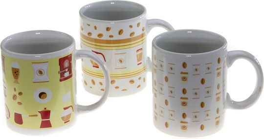 Viosarp Viosarp Keramiktasse in Verschiedene Designs Mehrfarbig (Verschiedene Designs) 3 Stück