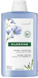 Klorane Linum Shampoos Volume for Fragile, Αντι-Θραύση Hair 400ml