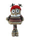 Lianos Christmas Plush Figure Owl Gray Height 54cm