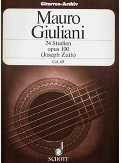 Schott Giuliani Maurio - 24 Studies pentru Chitara Op100