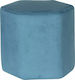 Stool For Living Room Upholstered with Velvet Blue 30x30x30cm