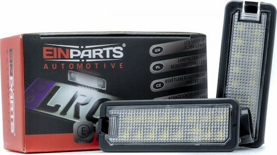Einparts Светлини за регистрационната табела LED 12V за Seat Леон Volkswagen Амарок / Голф / Пасат / Сцироко 2бр