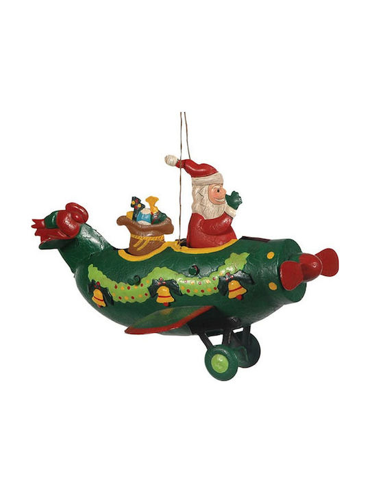 Toy Airplane Metal Multicolour 20cm Christmas Tree Ornament