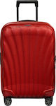 Samsonite C-Lite Spinner Cabin Travel Suitcase Hard Red with 4 Wheels Height 55cm.