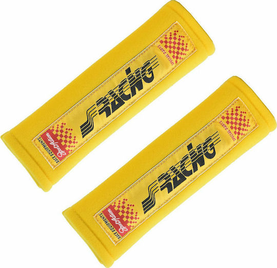 Simoni Racing Set of 2pcs Car Seat Belt Pads Yellow