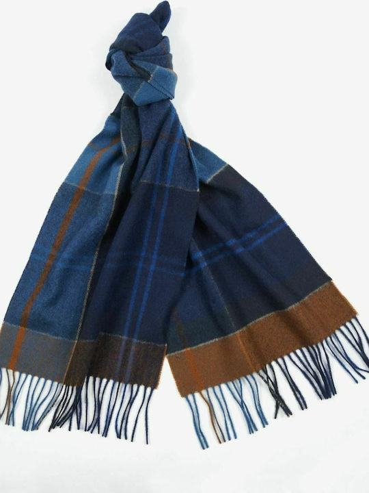 Barbour Fular bărbați Din lână Albastru marin