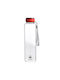 Benetton Glass Water Bottle with Screw Cap Rainbow Red 550ml
