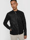 Faux Leather Jacket Biker Black
