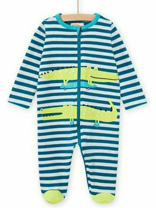 Dpam Baby Bodysuit Set Long-Sleeved Blue