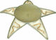Lianos Christmas Gold Candlestick 23cm